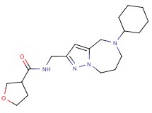 N-[(5-cyclohexyl-5,6,7,8-tetrahydro-4H-pyrazolo[1,5-a][1,4]diazepin-2-yl)methyl]tetrahydrofuran-3-carboxamide