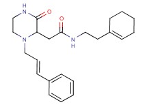 N-[2-(1-cyclohexen-1-yl)ethyl]-2-{3-oxo-1-[(2E)-3-phenyl-2-propen-1-yl]-2-piperazinyl}acetamide