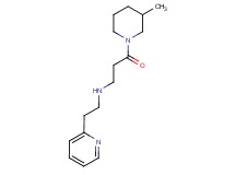 3-(3-methylpiperidin-1-yl)-3-oxo-N-(2-pyridin-2-ylethyl)propan-1-amine