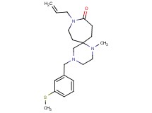 9-allyl-1-methyl-4-[3-(methylthio)benzyl]-1,4,9-triazaspiro[5.6]dodecan-10-one
