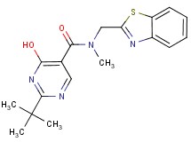 N-(1,3-benzothiazol-2-ylmethyl)-2-tert-butyl-4-hydroxy-N-methylpyrimidine-5-carboxamide