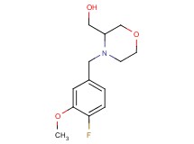 [4-(4-fluoro-3-methoxybenzyl)morpholin-3-yl]methanol