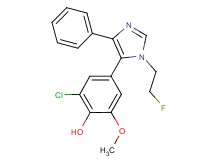 2-chloro-4-[1-(2-fluoroethyl)-4-phenyl-1H-imidazol-5-yl]-6-methoxyphenol