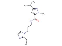 N-[3-(2-ethyl-1H-imidazol-1-yl)propyl]-3-isopropyl-1-methyl-1H-pyrazole-5-carboxamide