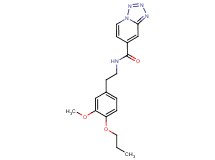 N-[2-(3-methoxy-4-propoxyphenyl)ethyl]tetrazolo[1,5-a]pyridine-7-carboxamide