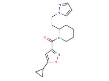 1-[(5-cyclopropyl-3-isoxazolyl)carbonyl]-2-[2-(1H-pyrazol-1-yl)ethyl]piperidine