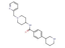 4-piperidin-3-yl-N-[1-(pyridin-2-ylmethyl)piperidin-4-yl]benzamide