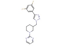 2-(3-{[4-(3,5-difluorophenyl)-1H-1,2,3-triazol-1-yl]methyl}piperidin-1-yl)pyrimidine