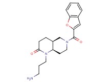 rel-(4aS,8aR)-1-(3-aminopropyl)-6-(1-benzofuran-2-ylcarbonyl)octahydro-1,6-naphthyridin-2(1H)-one hydrochloride