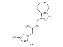 1-(3,5-dimethyl-1H-pyrazol-1-yl)-N-(1,4,5,6,7,8-hexahydrocyclohepta[c]pyrazol-3-ylmethyl)propan-2-amine