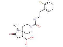 8-({[2-(2-fluorophenyl)ethyl]amino}carbonyl)-1-methyl-2-oxo-1,8-diazaspiro[4.5]decane-4-carboxylic acid