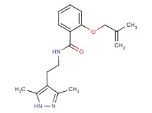 N-[2-(3,5-dimethyl-1H-pyrazol-4-yl)ethyl]-2-[(2-methylprop-2-en-1-yl)oxy]benzamide