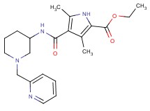 ethyl 3,5-dimethyl-4-({[1-(2-pyridinylmethyl)-3-piperidinyl]amino}carbonyl)-1H-pyrrole-2-carboxylate