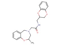 N-(2,3-dihydro-1,4-benzodioxin-2-ylmethyl)-2-(2-methyl-2,3-dihydro-1,4-benzoxazepin-4(5H)-yl)acetamide