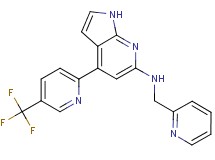 N-(pyridin-2-ylmethyl)-4-[5-(trifluoromethyl)pyridin-2-yl]-1H-pyrrolo[2,3-b]pyridin-6-amine