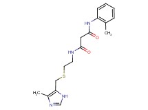 N-(2-{[(4-methyl-1H-imidazol-5-yl)methyl]thio}ethyl)-N'-(2-methylphenyl)malonamide