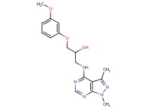1-[(1,3-dimethyl-1H-pyrazolo[3,4-d]pyrimidin-4-yl)amino]-3-(3-methoxyphenoxy)-2-propanol