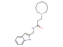 3-azocan-1-yl-N-(1H-indol-2-ylmethyl)propanamide