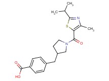 4-({1-[(2-isopropyl-4-methyl-1,3-thiazol-5-yl)carbonyl]pyrrolidin-3-yl}methyl)benzoic acid