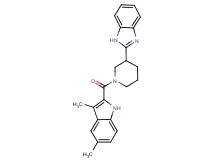 2-{1-[(3,5-dimethyl-1H-indol-2-yl)carbonyl]-3-piperidinyl}-1H-benzimidazole