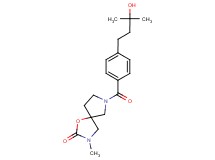 7-[4-(3-hydroxy-3-methylbutyl)benzoyl]-3-methyl-1-oxa-3,7-diazaspiro[4.4]nonan-2-one