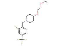 1-[2-fluoro-4-(trifluoromethyl)benzyl]-4-(2-methoxyethoxy)piperidine