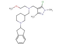 N-[(5-chloro-1,3-dimethyl-1H-pyrazol-4-yl)methyl]-N-{[1-(2,3-dihydro-1H-inden-2-yl)-3-piperidinyl]methyl}-2-methoxyethanamine