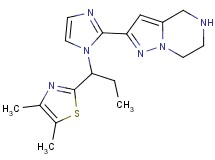 2-{1-[1-(4,5-dimethyl-1,3-thiazol-2-yl)propyl]-1H-imidazol-2-yl}-4,5,6,7-tetrahydropyrazolo[1,5-a]pyrazine dihydrochloride