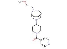 (1S*,5R*)-3-(1-isonicotinoyl-4-piperidinyl)-6-(2-methoxyethyl)-3,6-diazabicyclo[3.2.2]nonane
