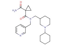 N~1~-[(1-cyclohexyl-3-piperidinyl)methyl]-N~1~-(3-pyridinylmethyl)-1,1-cyclopropanedicarboxamide