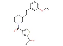 1-[4-({3-[2-(3-methoxyphenyl)ethyl]-1-piperidinyl}carbonyl)-2-thienyl]ethanone