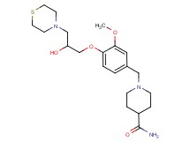 1-{4-[2-hydroxy-3-(4-thiomorpholinyl)propoxy]-3-methoxybenzyl}-4-piperidinecarboxamide