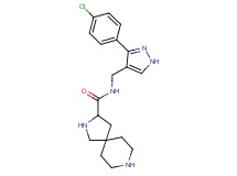 N-{[3-(4-chlorophenyl)-1H-pyrazol-4-yl]methyl}-2,8-diazaspiro[4.5]decane-3-carboxamide dihydrochloride