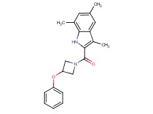 3,5,7-trimethyl-2-[(3-phenoxy-1-azetidinyl)carbonyl]-1H-indole