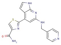 2-{6-[(pyridin-4-ylmethyl)amino]-1H-pyrrolo[2,3-b]pyridin-4-yl}-1,3-thiazole-4-carboxamide