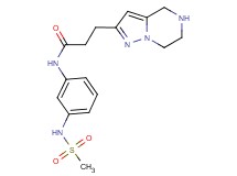 N-{3-[(methylsulfonyl)amino]phenyl}-3-(4,5,6,7-tetrahydropyrazolo[1,5-a]pyrazin-2-yl)propanamide hydrochloride