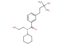 N-cyclohexyl-N-(2-hydroxyethyl)-3-(3-hydroxy-3-methylbutyl)benzamide
