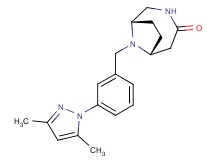(1S*,6R*)-9-[3-(3,5-dimethyl-1H-pyrazol-1-yl)benzyl]-3,9-diazabicyclo[4.2.1]nonan-4-one