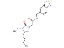 N-(2,1,3-benzothiadiazol-5-ylmethyl)-2-(3-butyl-4-ethyl-5-oxo-4,5-dihydro-1H-1,2,4-triazol-1-yl)acetamide
