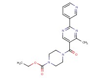 ethyl 4-[(4-methyl-2-pyridin-3-ylpyrimidin-5-yl)carbonyl]piperazine-1-carboxylate