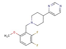 4-[1-(2,3-difluoro-6-methoxybenzyl)piperidin-4-yl]pyrimidine