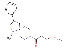 8-(3-methoxypropanoyl)-1-methyl-3-phenyl-1,8-diazaspiro[4.5]decane