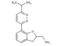 1-[7-(6-isopropylpyridazin-3-yl)-2,3-dihydro-1-benzofuran-2-yl]methanamine