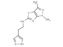 1,3-dimethyl-N-[2-(1H-pyrazol-4-yl)ethyl]-1H-pyrazolo[3,4-d][1,3]thiazol-5-amine