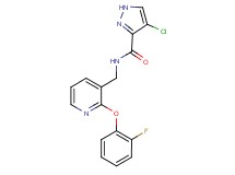 4-chloro-N-{[2-(2-fluorophenoxy)pyridin-3-yl]methyl}-1H-pyrazole-3-carboxamide