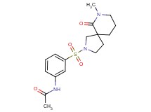 N-{3-[(7-methyl-6-oxo-2,7-diazaspiro[4.5]dec-2-yl)sulfonyl]phenyl}acetamide
