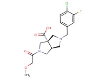 (3aS*,6aS*)-2-(4-chloro-3-fluorobenzyl)-5-(methoxyacetyl)hexahydropyrrolo[3,4-c]pyrrole-3a(1H)-carboxylic acid