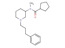 N-methyl-N-[1-(3-phenylpropyl)-3-piperidinyl]cyclopentanecarboxamide