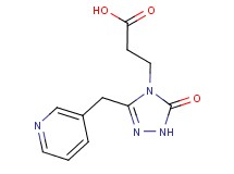 3-[5-oxo-3-(pyridin-3-ylmethyl)-1,5-dihydro-4H-1,2,4-triazol-4-yl]propanoic acid