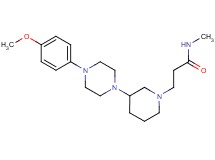 3-{3-[4-(4-methoxyphenyl)-1-piperazinyl]-1-piperidinyl}-N-methylpropanamide dihydrochloride